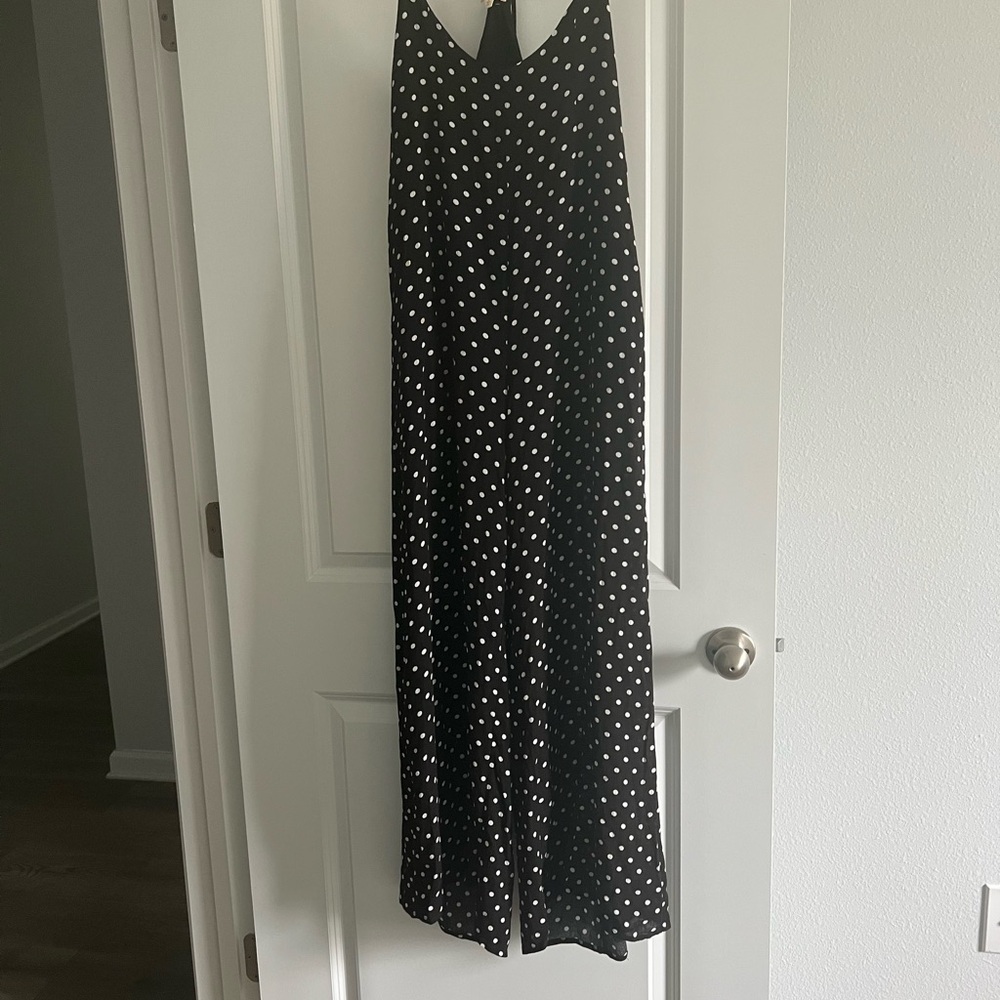 Black and White Polka Dot Jumpsuit